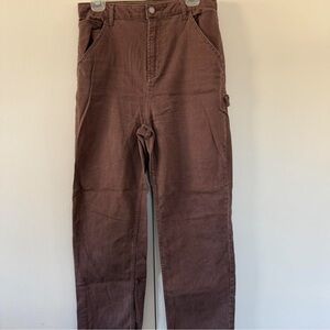 Brown Cargo Pants Straight Leg